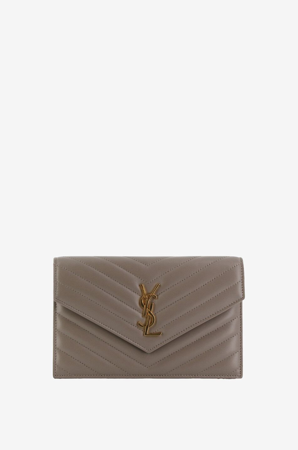 Saint laurent shops monogram envelope chain wallet