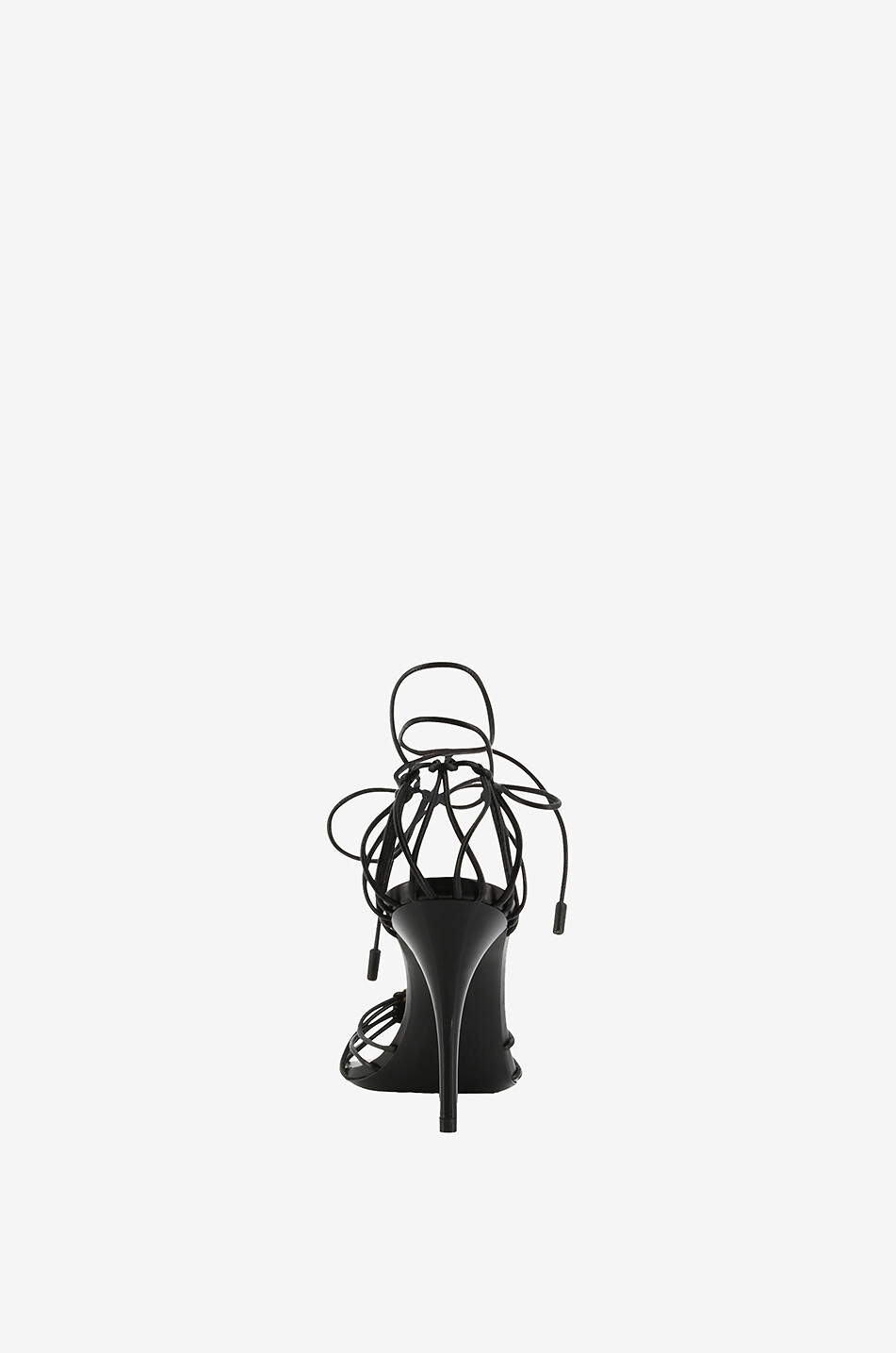 SAINT LAURENT PARIS Babylone 90 strappy nappa leather stiletto sandals Women BLACK 4