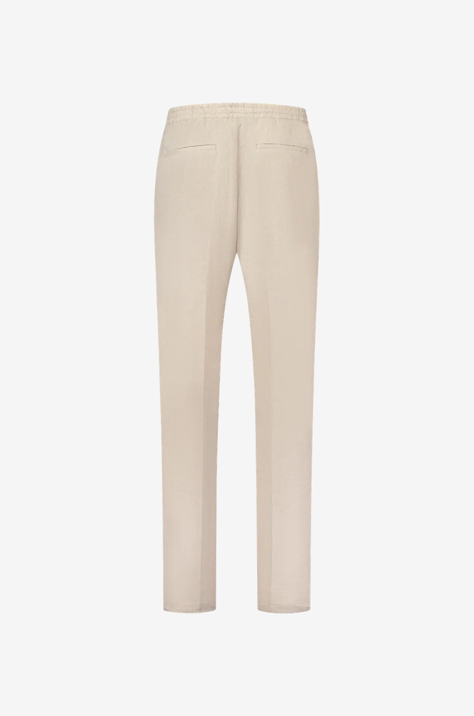 AURELIEN Seaside slim fit linen trousers Men Light beige 2