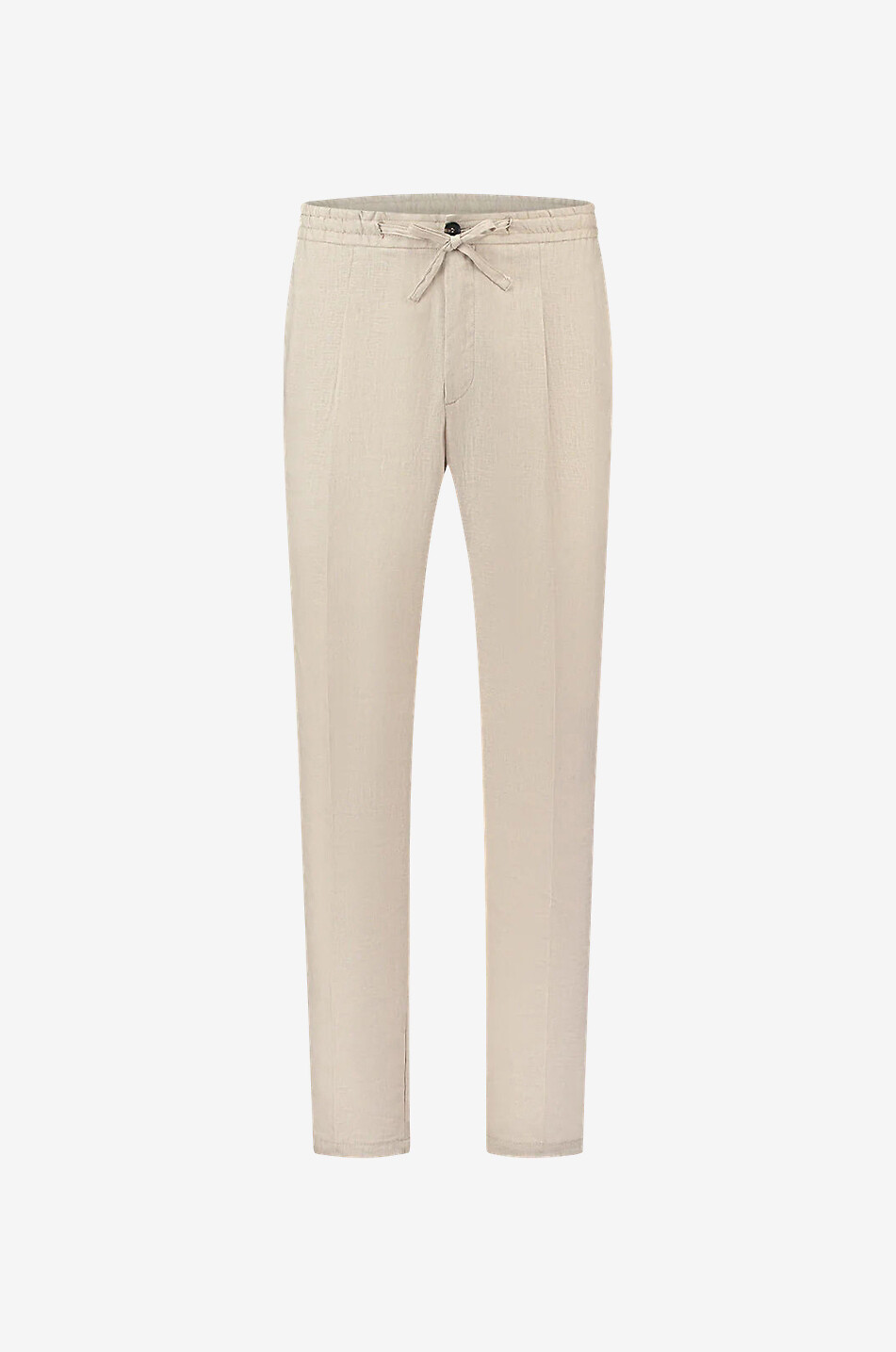 AURELIEN Seaside slim fit linen trousers Men Light beige 1