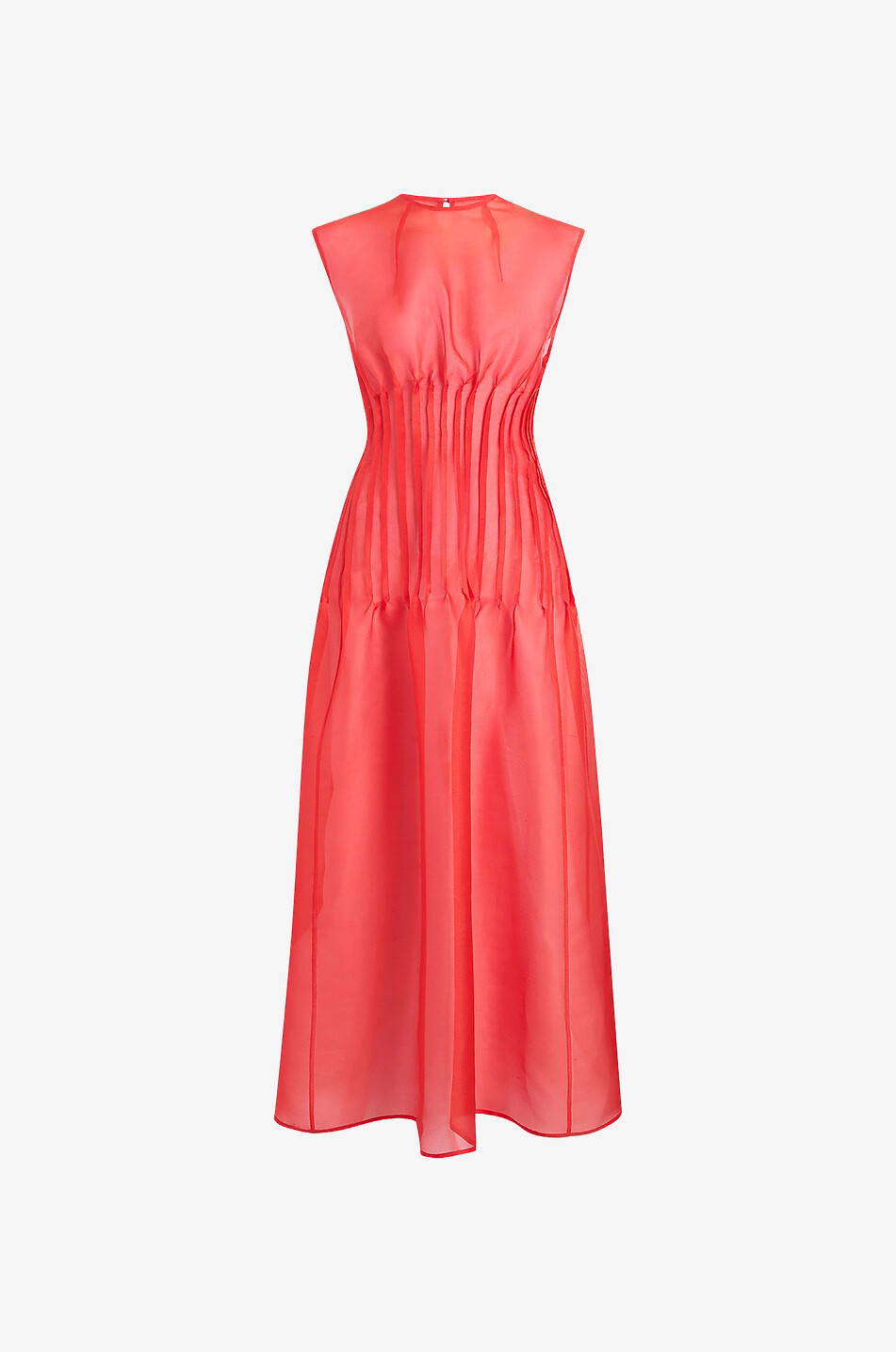 The Wes sleeveless organza midi dress