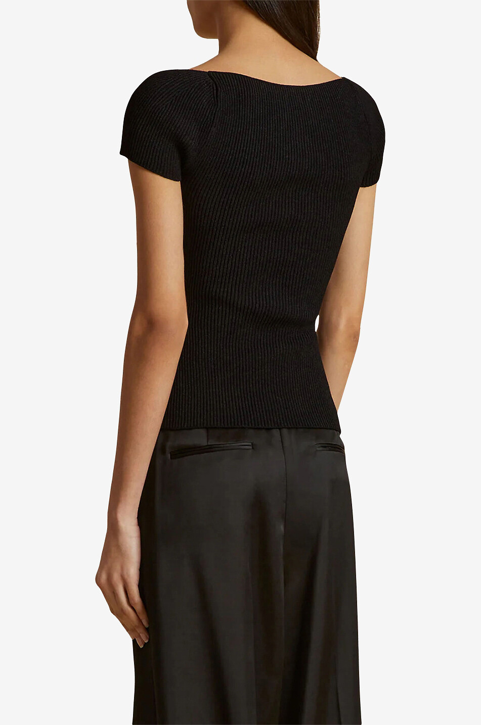 The Ista fitted rib knit top