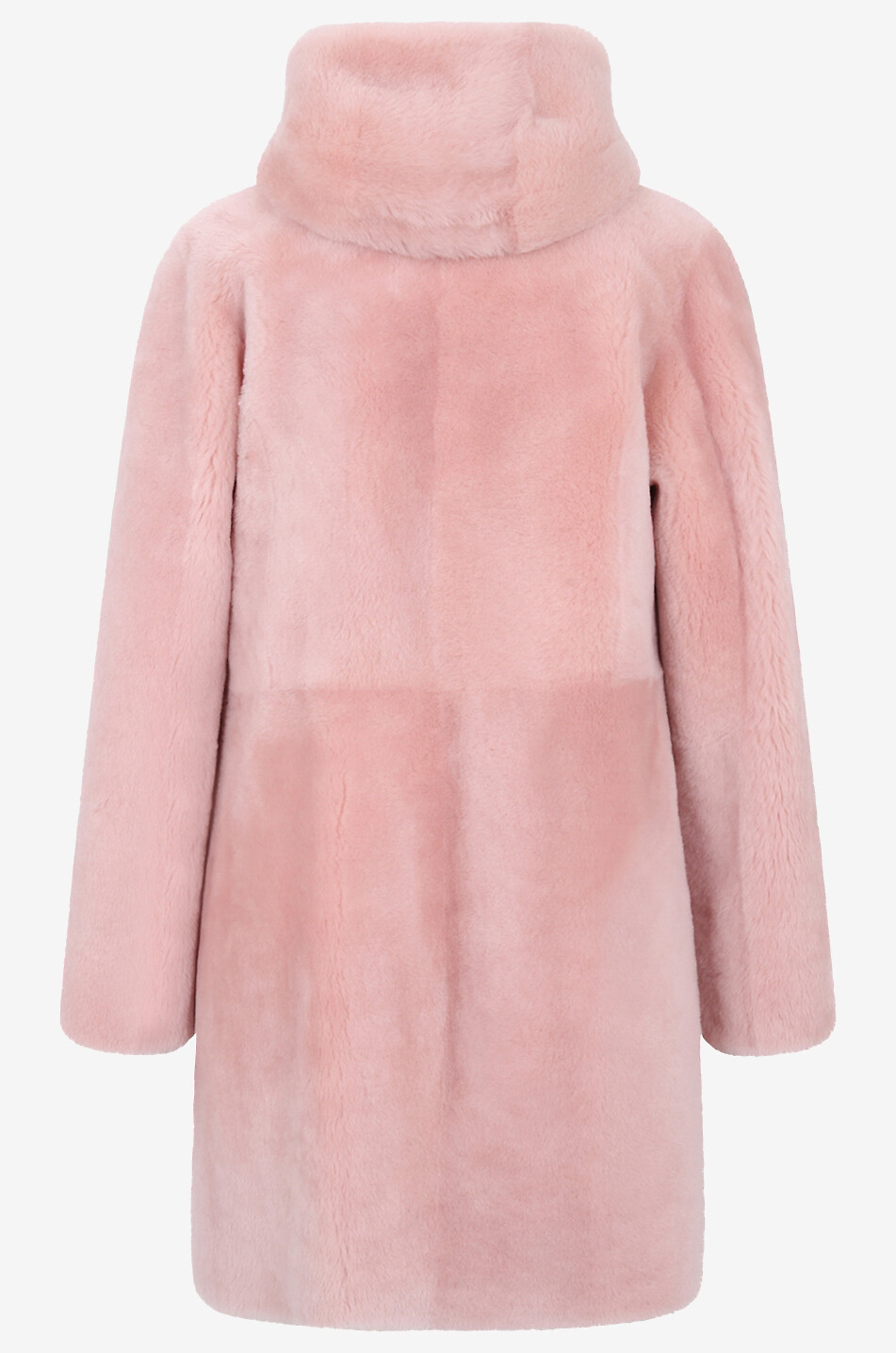 ARMA Sama reversible shearling hooded coat Women LIGHT PINK 3