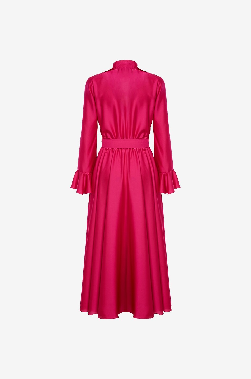 LA DOUBLEJ Baby ruffled satin midi dress Women PINK 4