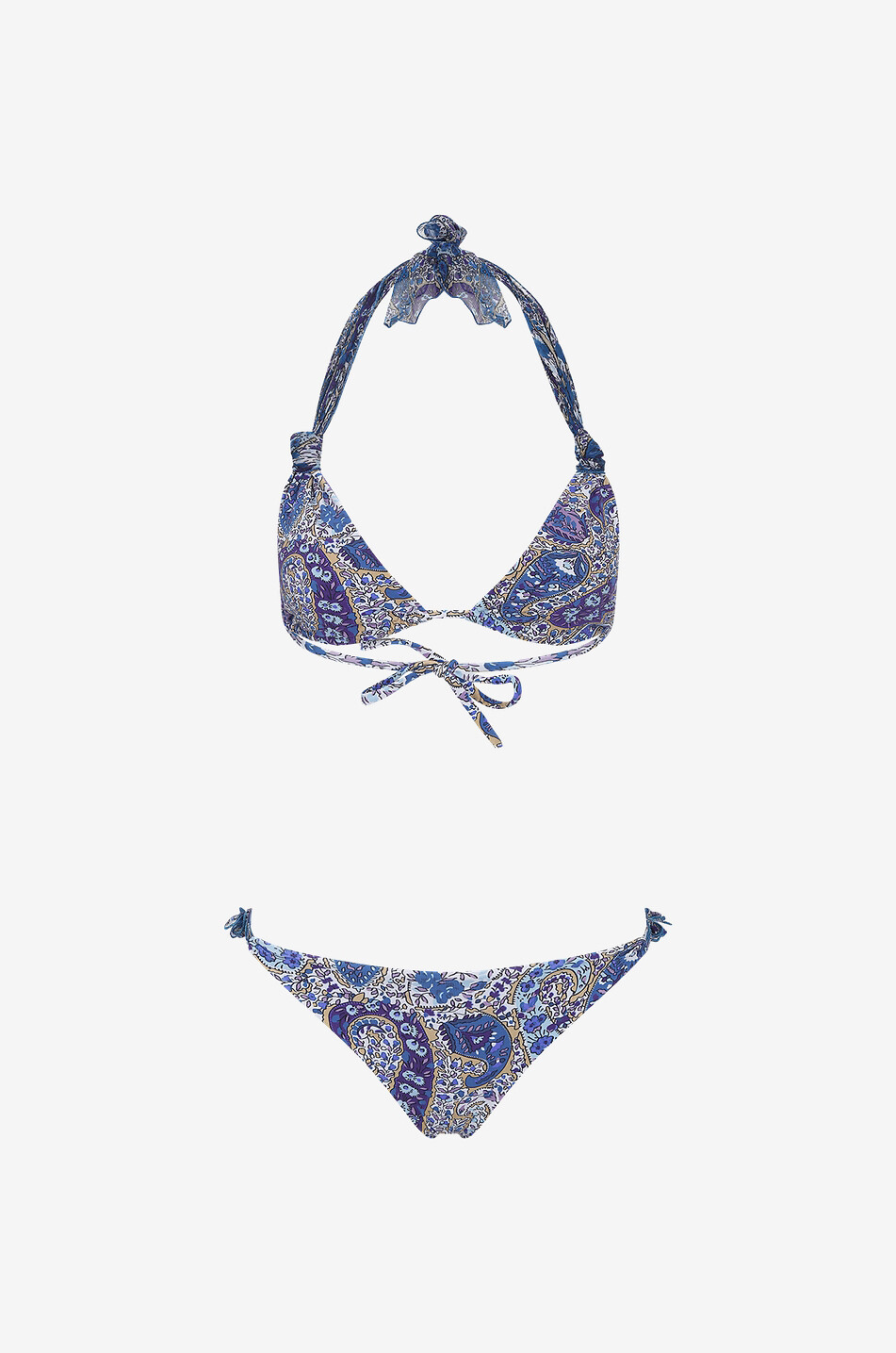 Haut de bikini triangle imprimé Megan