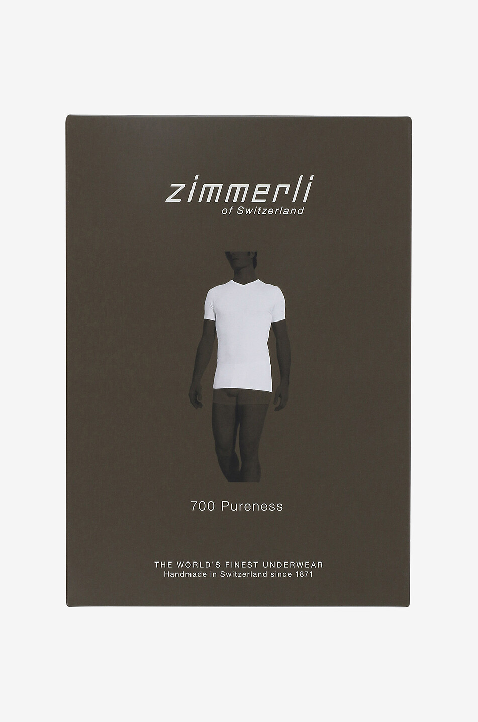ZIMMERLI T-shirt col V 700 Pureness Homme NOIR 1