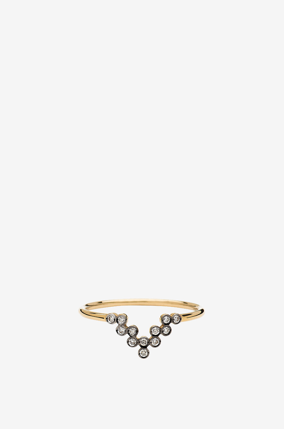 YANNIS SERGAKIS Bague en or jaune et diamants V Femme DORE 1
