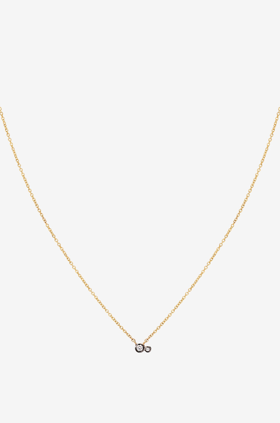 YANNIS SERGAKIS Two Diamond yellow gold and diamond necklace Women GOLDEN 1