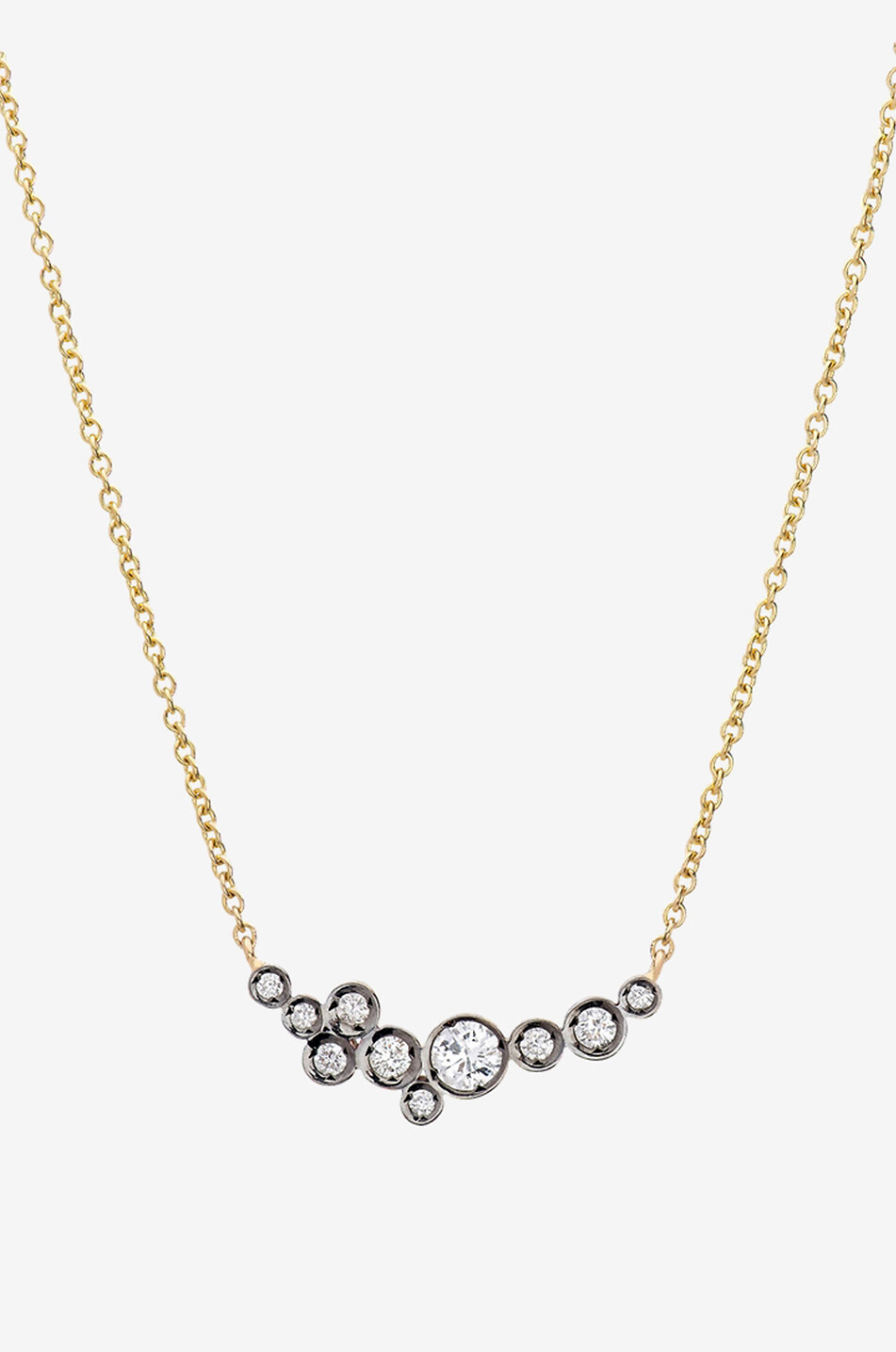 YANNIS SERGAKIS Stellar yellow gold and diamond necklace Women GOLDEN 1