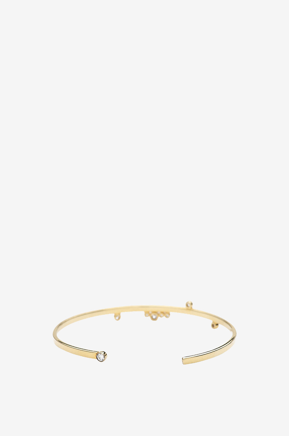 YANNIS SERGAKIS Jonc en or jaune et diamants Fleurs Sauvage 7 Femme DORE 2