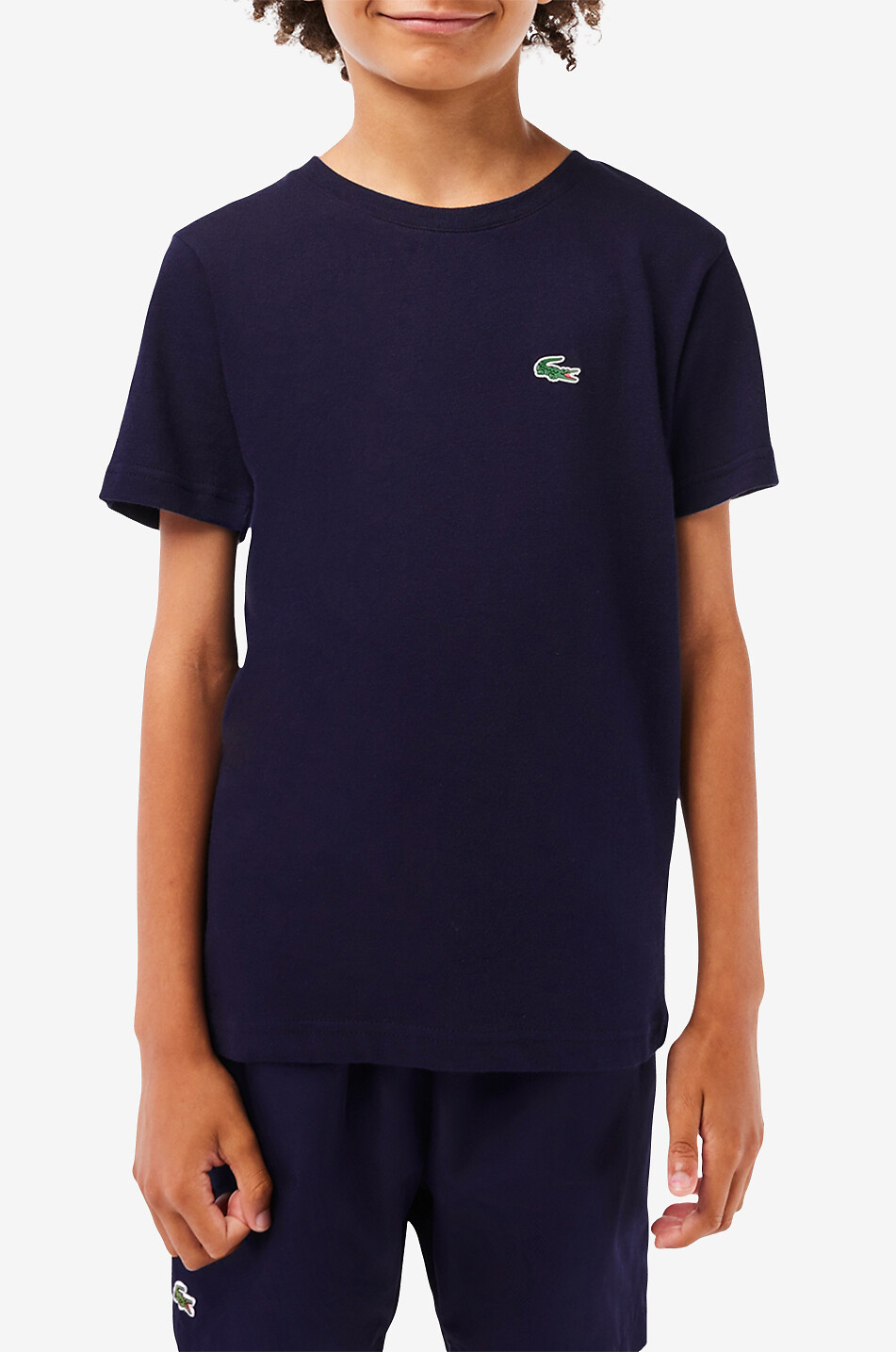 LACOSTE Kinder-Sport-T-Shirt aus Baumwollmix Ultra-Dry Unisex DUNKELBLAU 3
