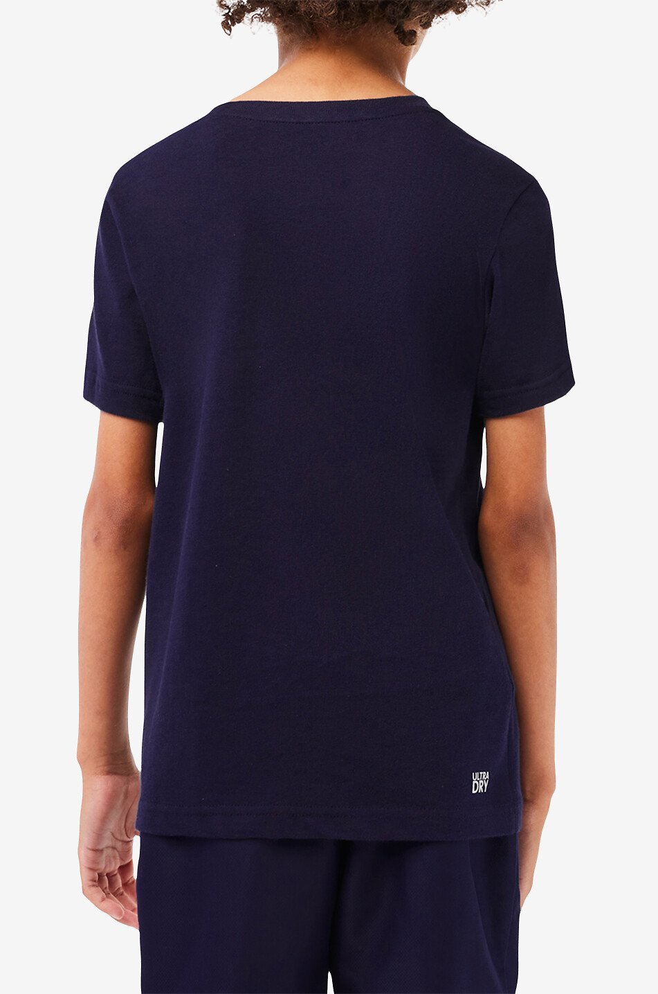 LACOSTE Kinder-Sport-T-Shirt aus Baumwollmix Ultra-Dry Unisex DUNKELBLAU 4