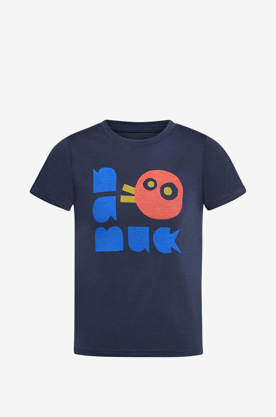 NAMUK Kinder-Merinowoll-T-Shirt Dea Quak Unisex DUNKELBLAU 1