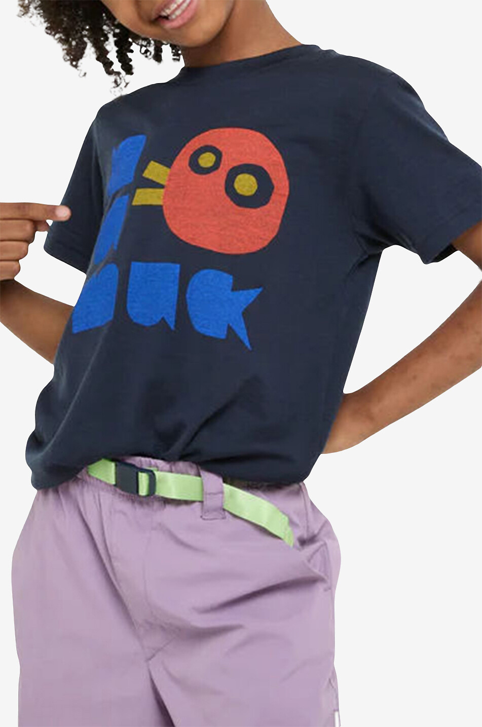 NAMUK Kinder-Merinowoll-T-Shirt Dea Quak Unisex DUNKELBLAU 3