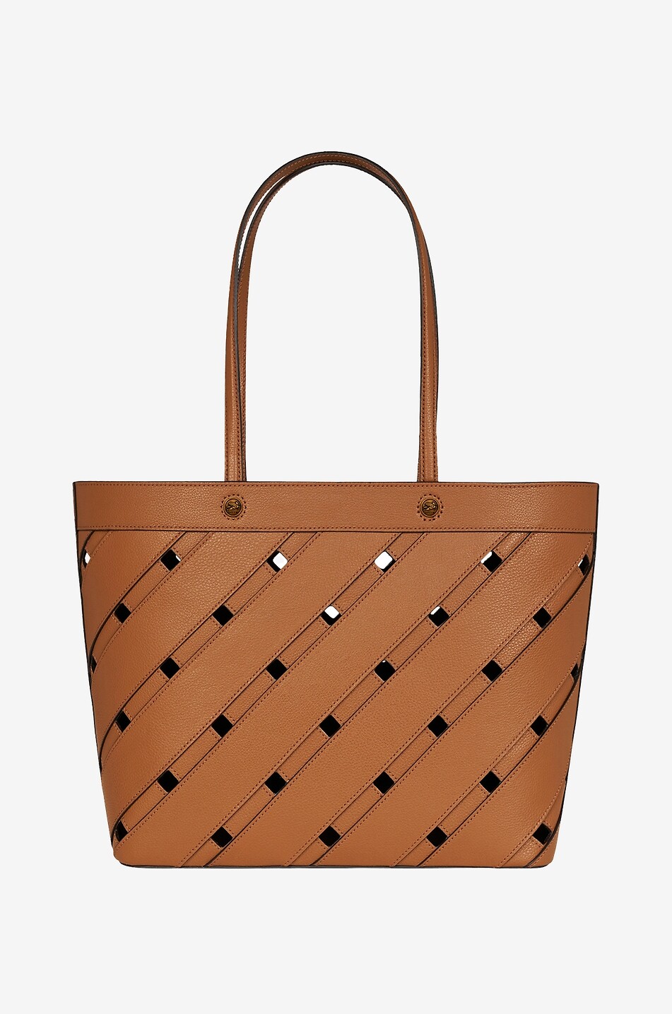 Sac cabas ajouré en cuir grainé Medium