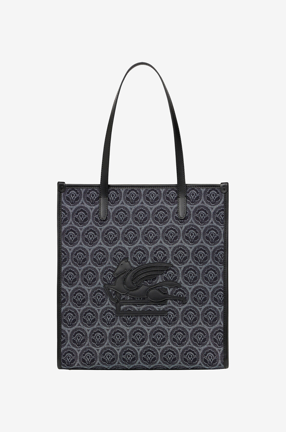 Love Trotter Medium Aurea denim jacquard tote bag
