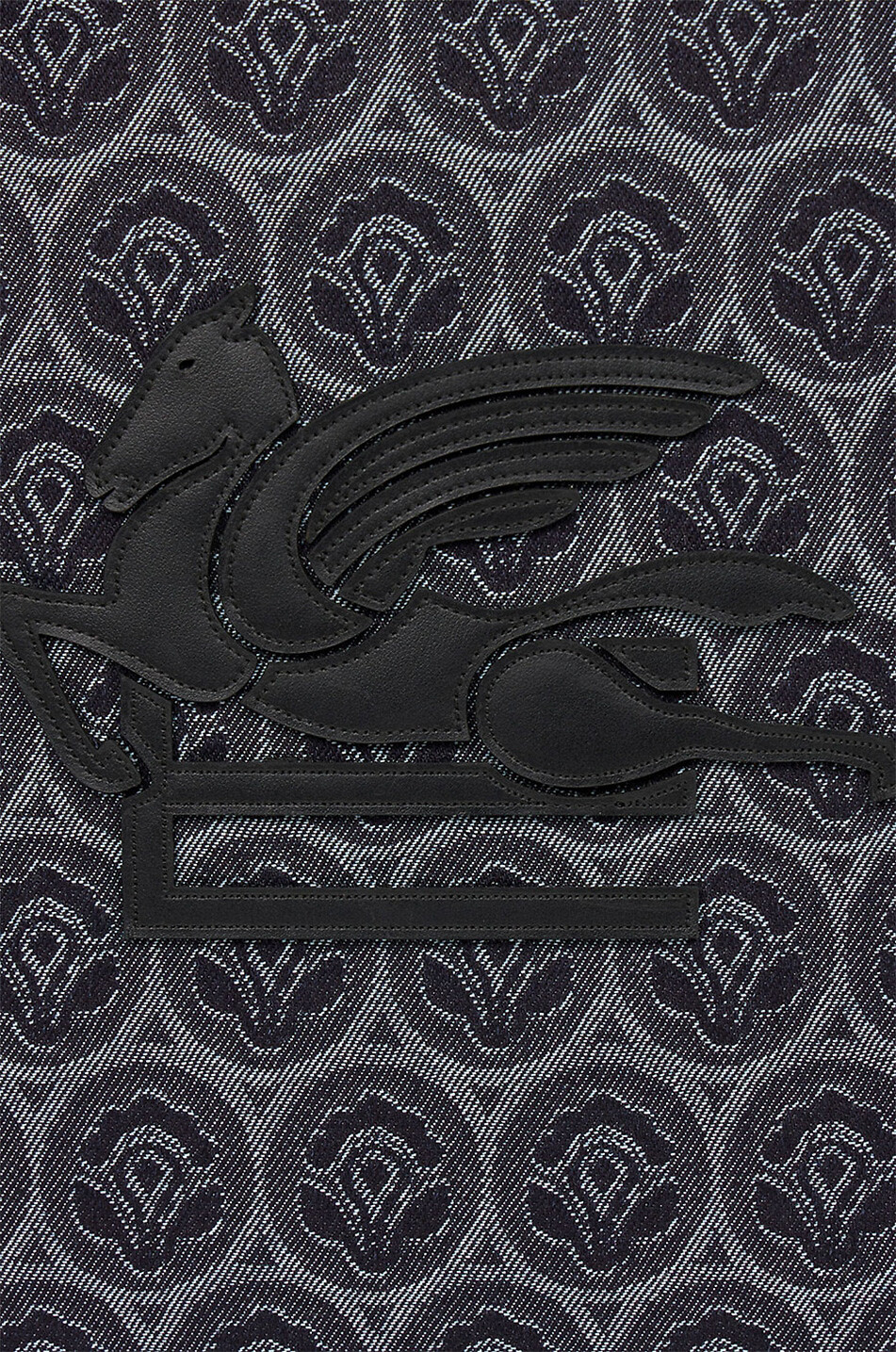 Love Trotter Medium Aurea denim jacquard tote bag