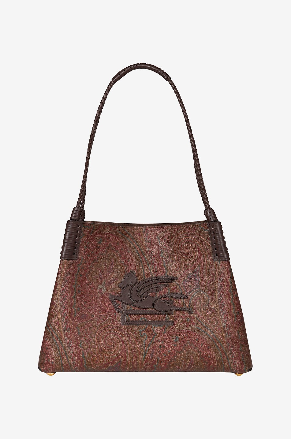 Sac cabas en jacquard Paisley enduit Libra Small