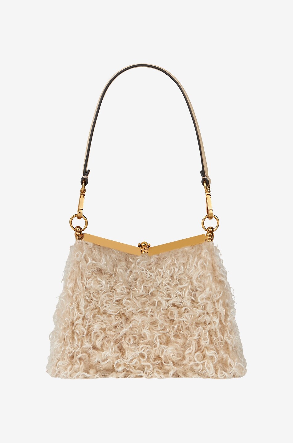 ETRO Vela Mini wool and mohair shoulder bag Women EGGSHELL 5