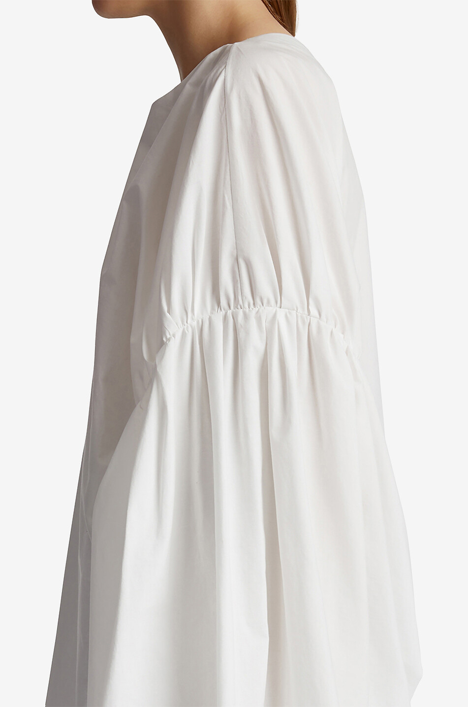 KHAITE Popelinebluse The Quico Top Damen WEISS 5