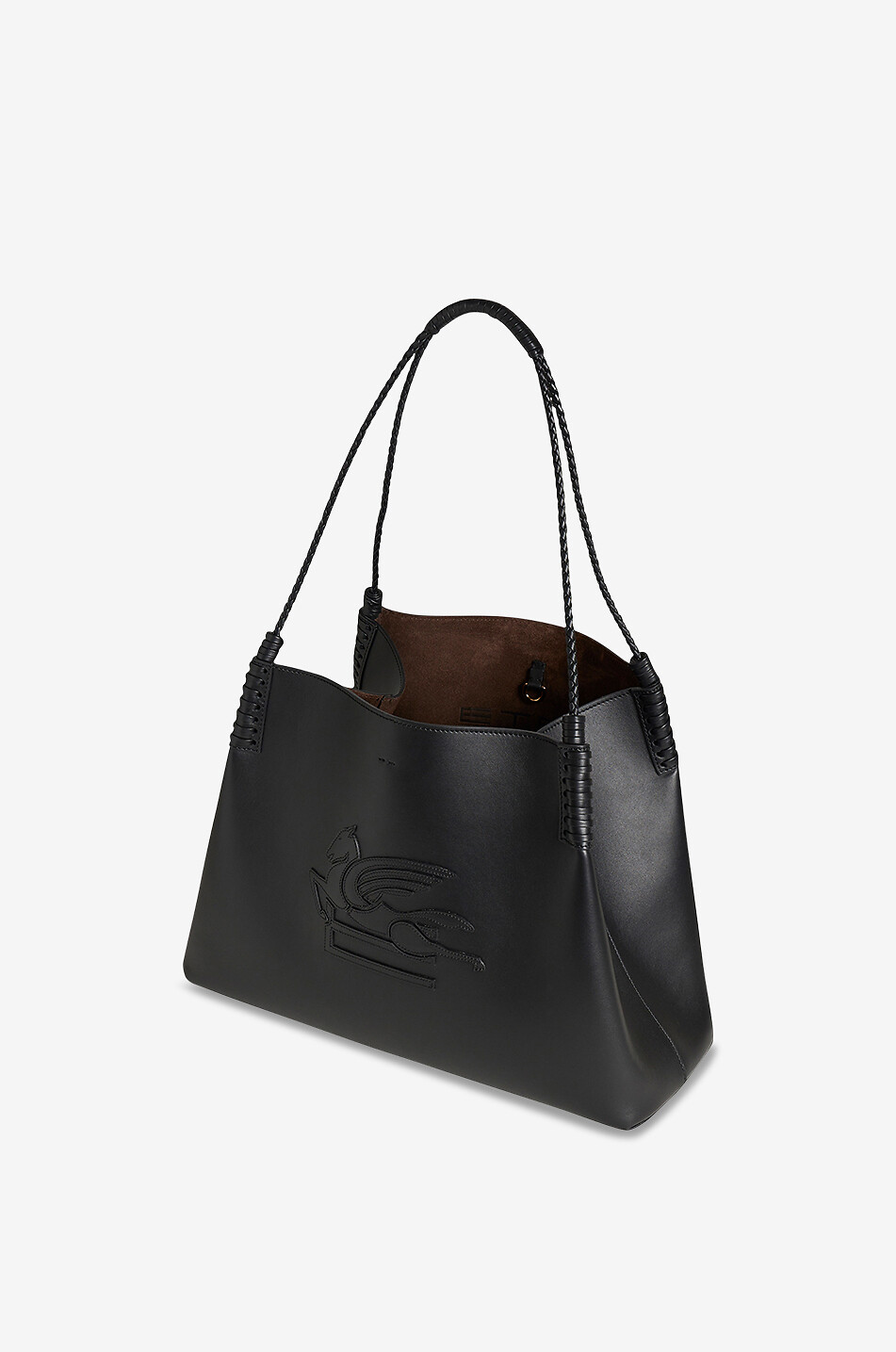ETRO Libra Medium smooth leather shoulder bag Women BLACK 5