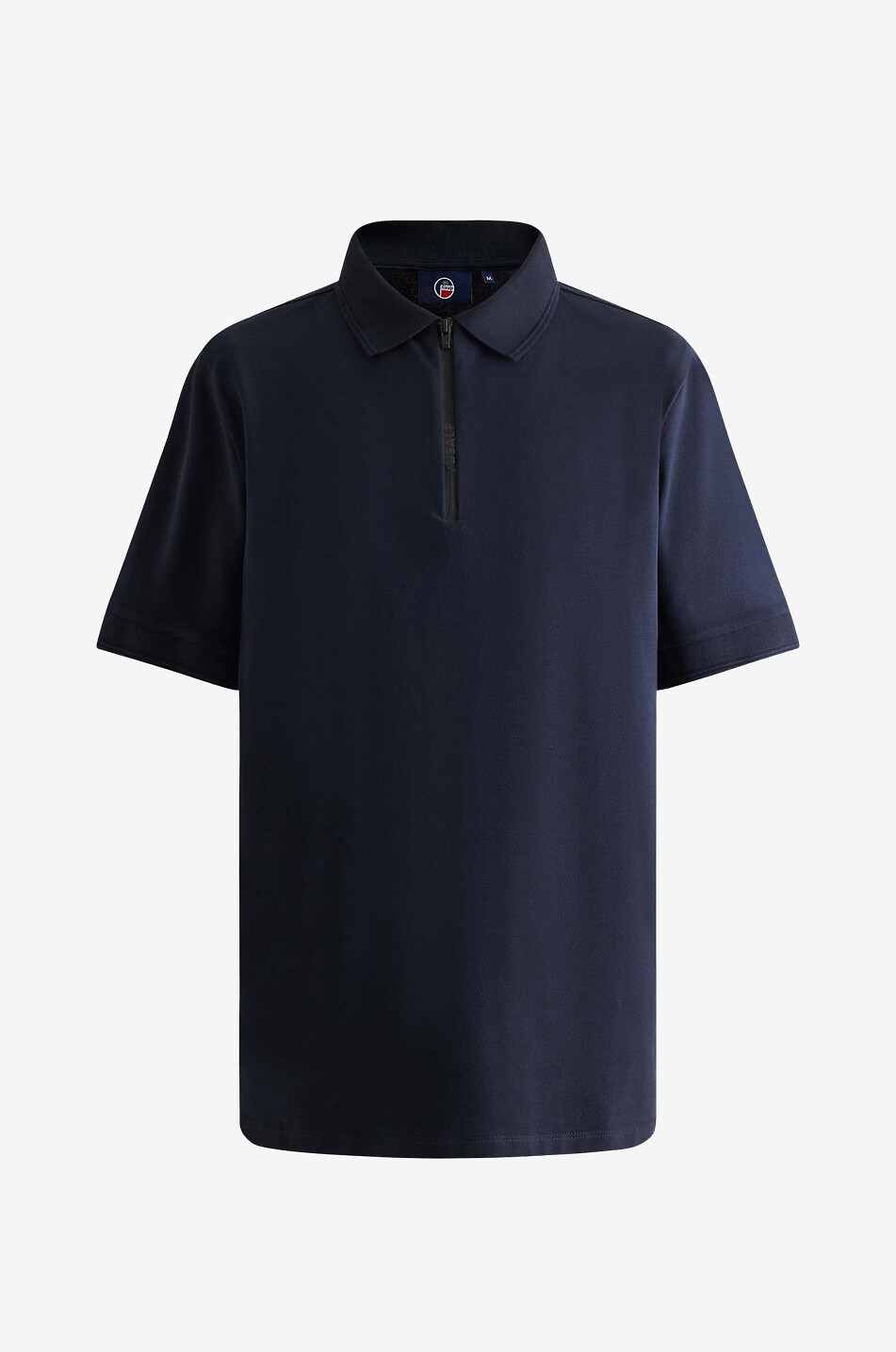 Kurzarm-Polohemd mit Zip am Kragen Anatole