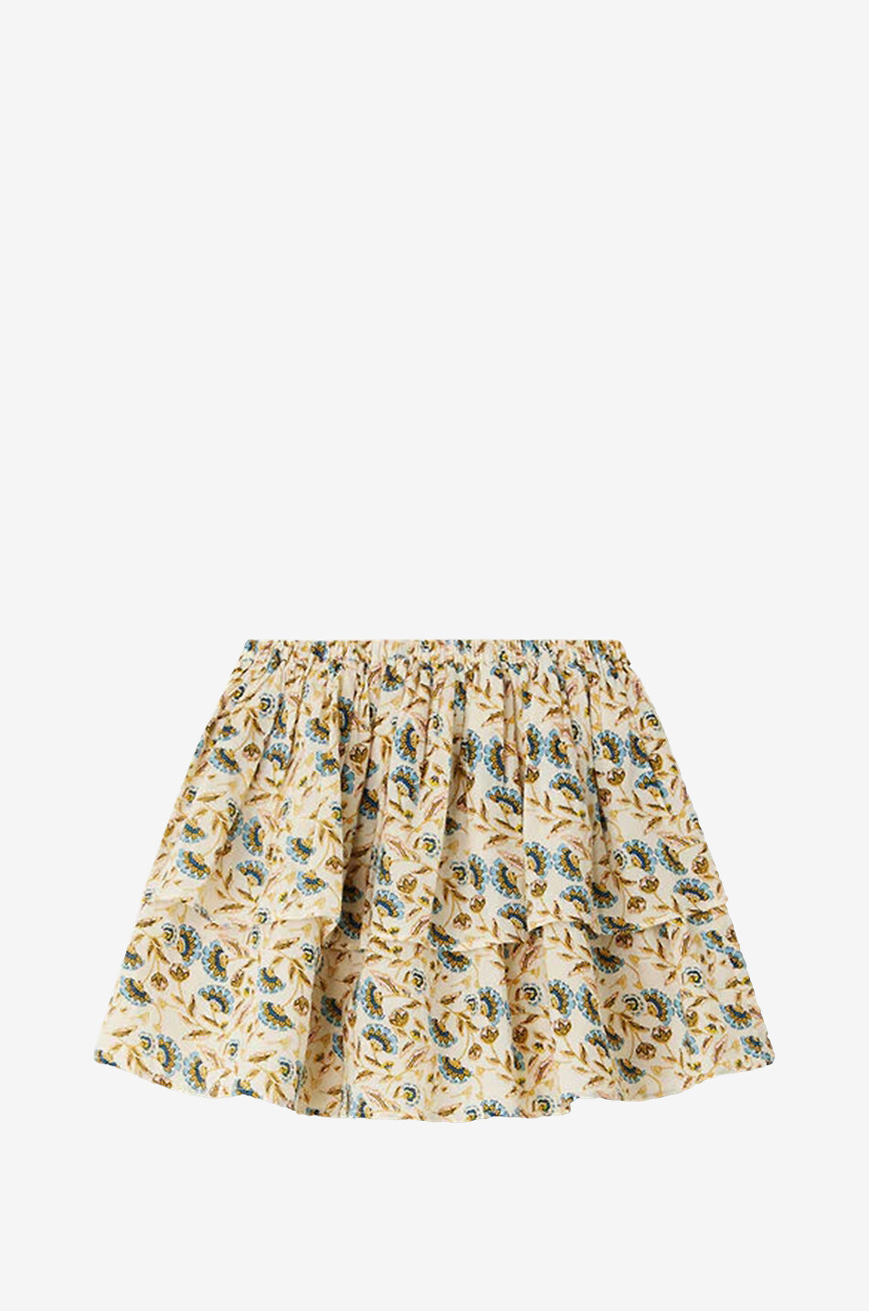 Jupe courte plissée fille en coton Belle