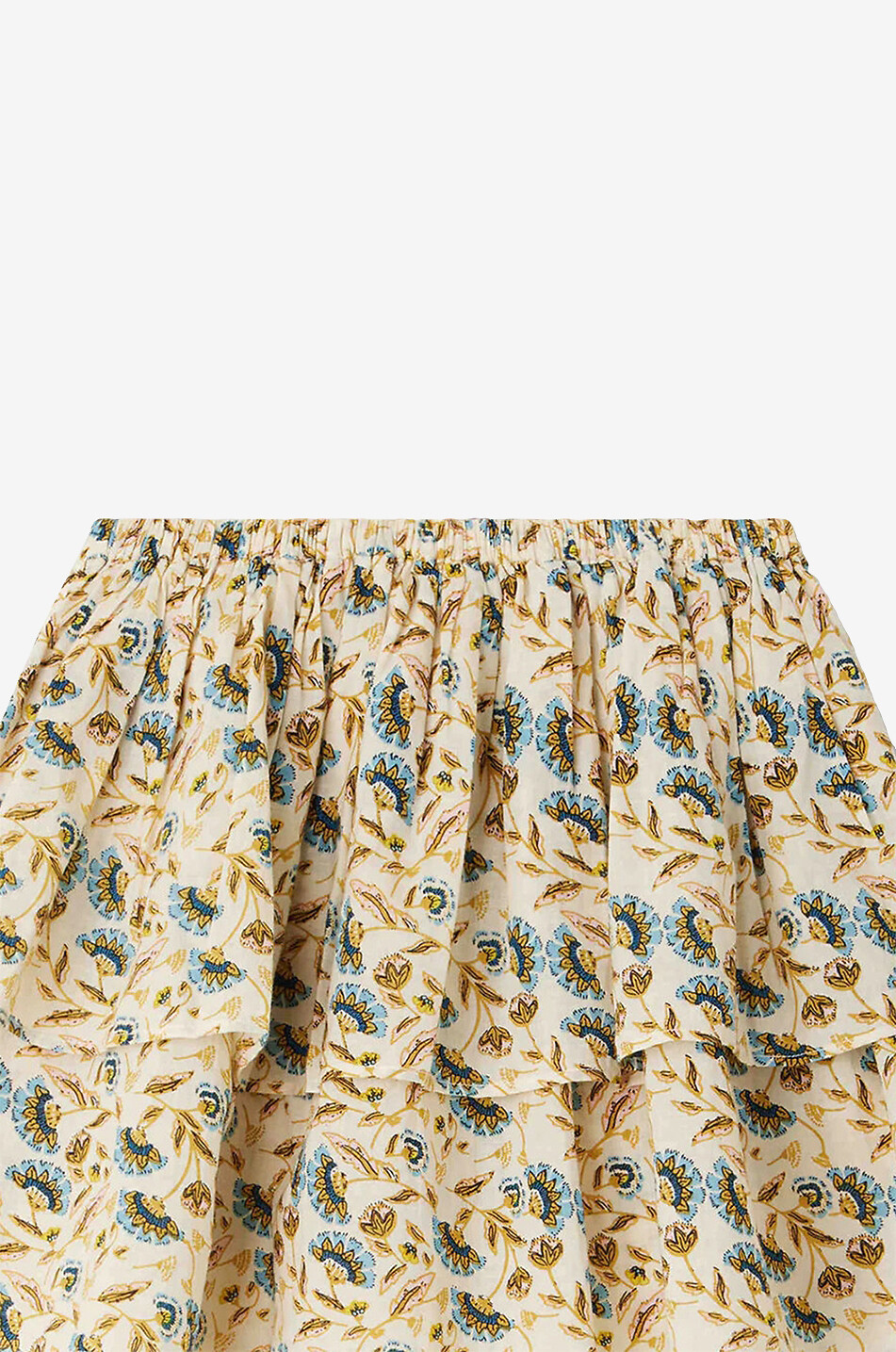 Jupe courte plissée fille en coton Belle