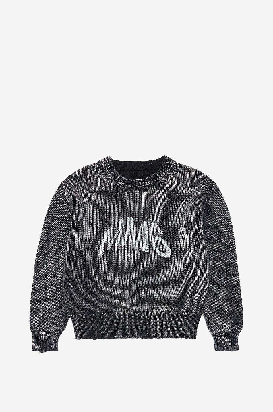 Pullover mit Rundhalsausschnitt aus Baumwollmischung für Jungen MM6