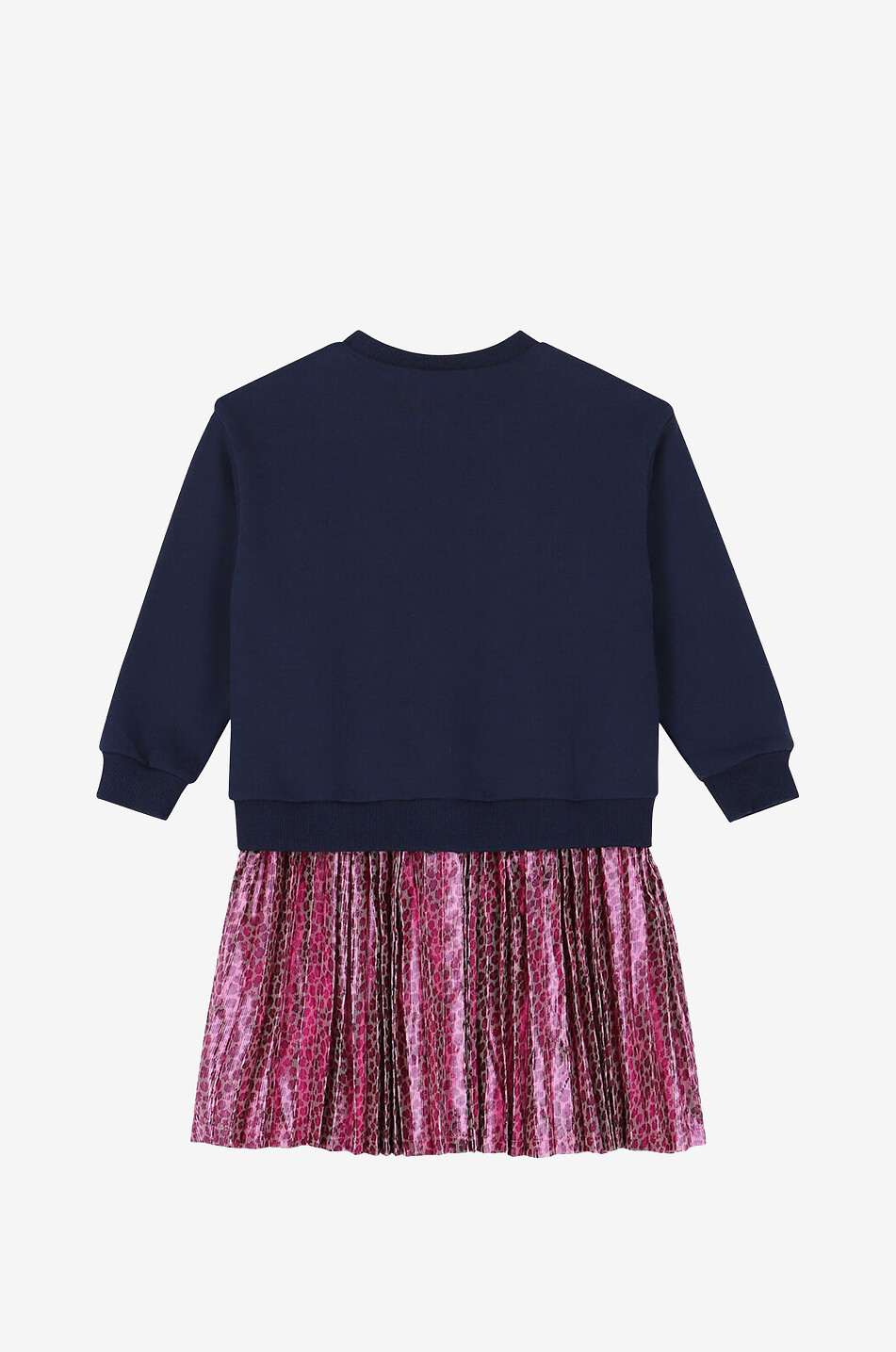 THE MARC JACOBS Mädchen-Materialmix-Kleid mit Logo-Print Mädchen DUNKELBLAU 2