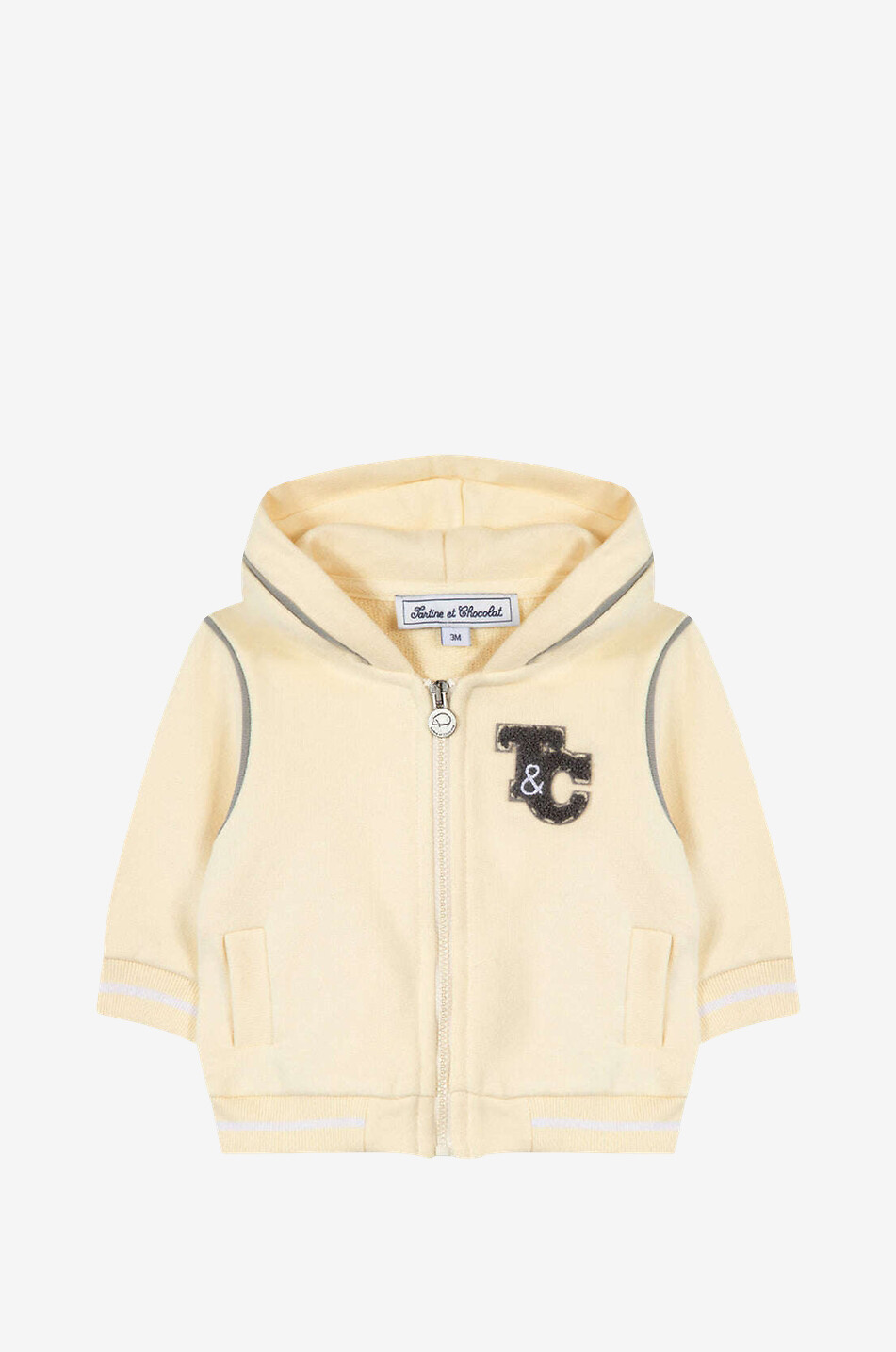 T&C baby hooded full-zip sweatshirt