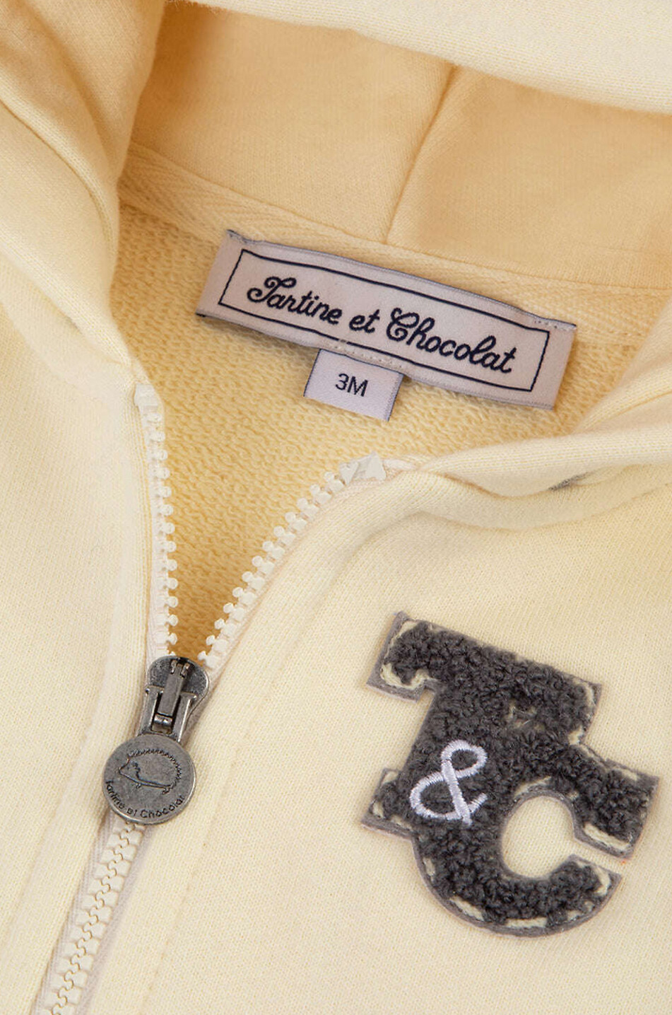 T&C baby hooded full-zip sweatshirt