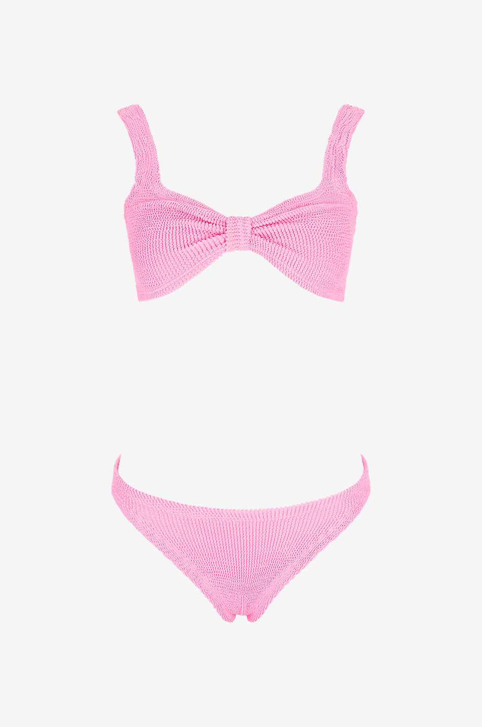 HUNZA G Bonnie bikini in seersucker Women PINK 1