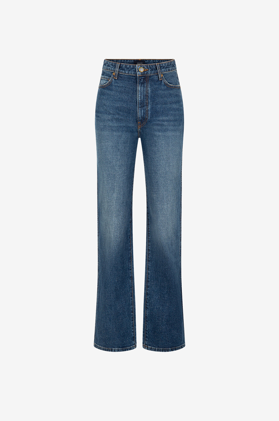 The Danielle Prescott high-rise slim fit straight leg jeans