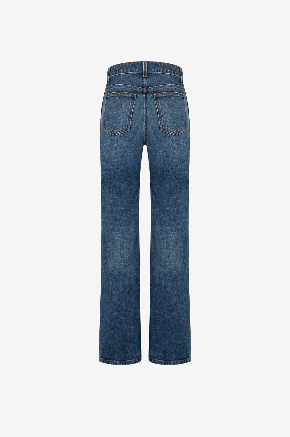 KHAITE The Danielle Prescott high-rise slim fit straight leg jeans Women BLUE 2