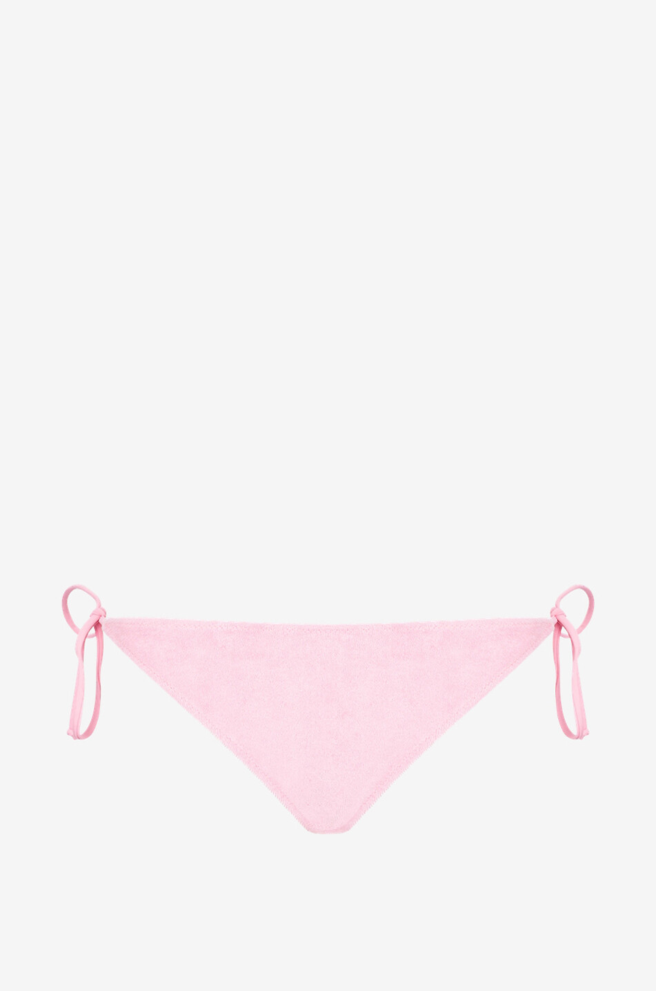 Virgo self-tie terry bikini bottoms