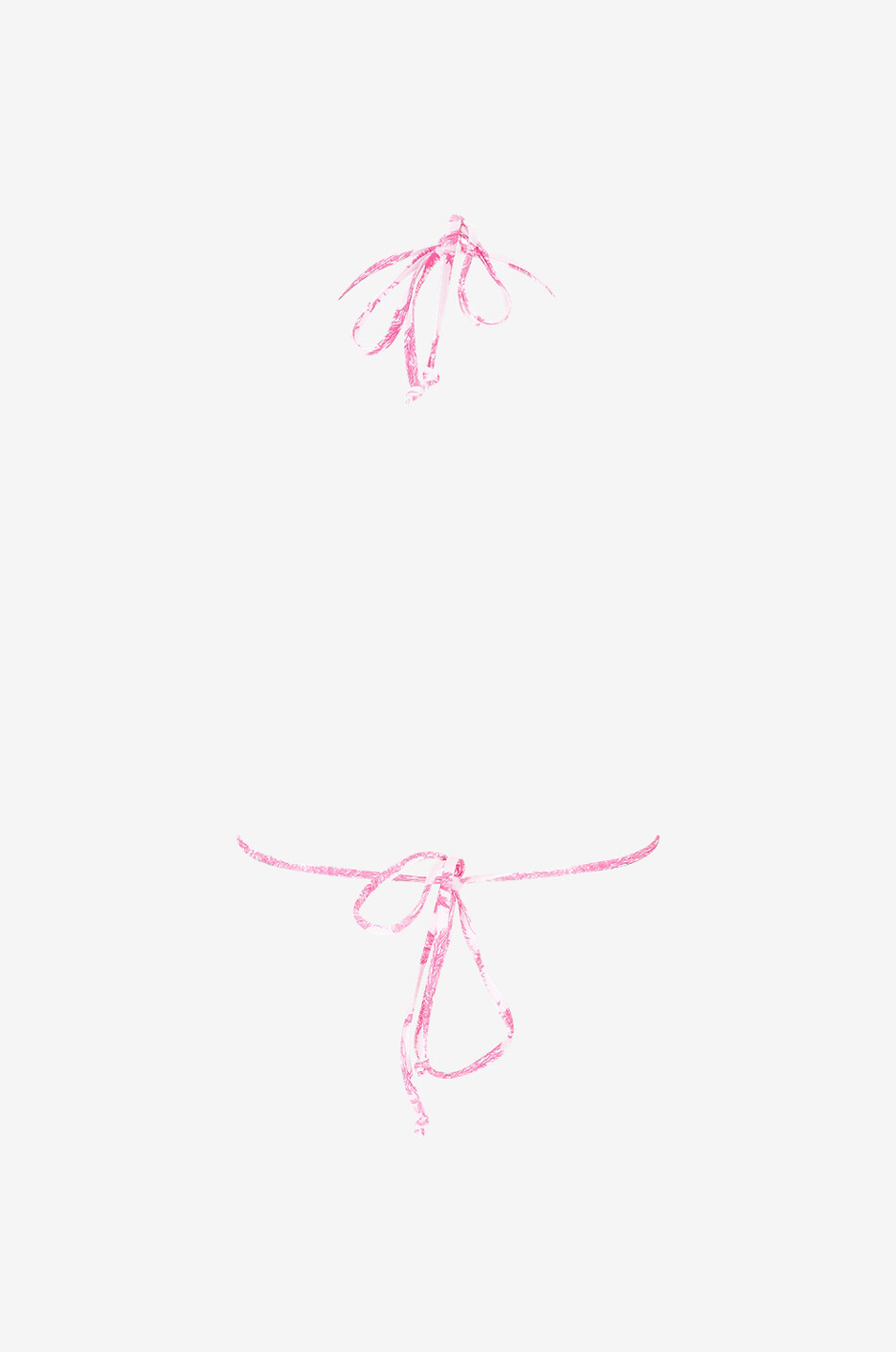 MC2 SAINT BARTH Haut de bikini triangle à motif Sagittarius Femme ROSE 2