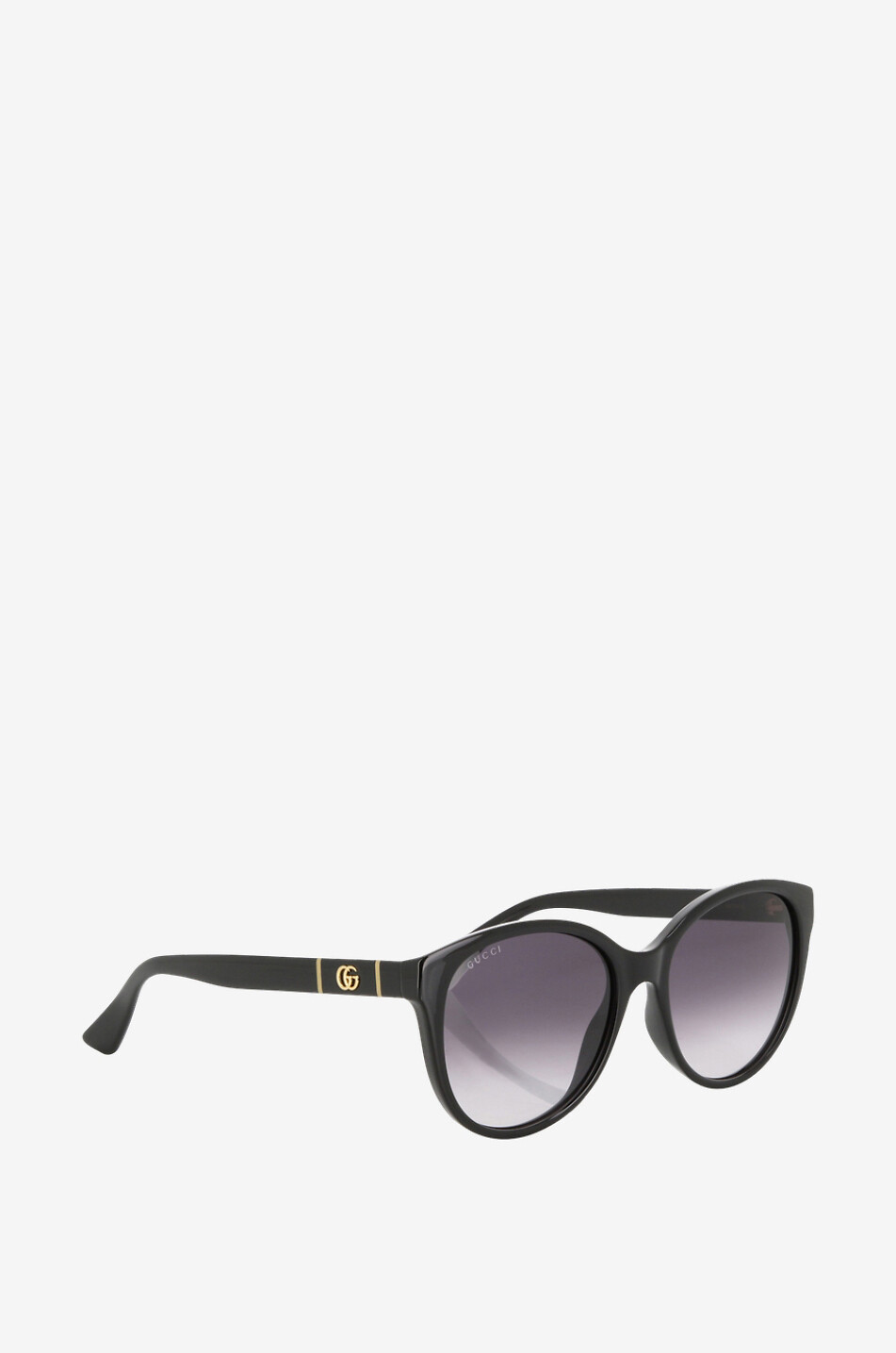GUCCI Lunettes de soleil oeil-de-chat en acétate brillant Femme NOIR 2
