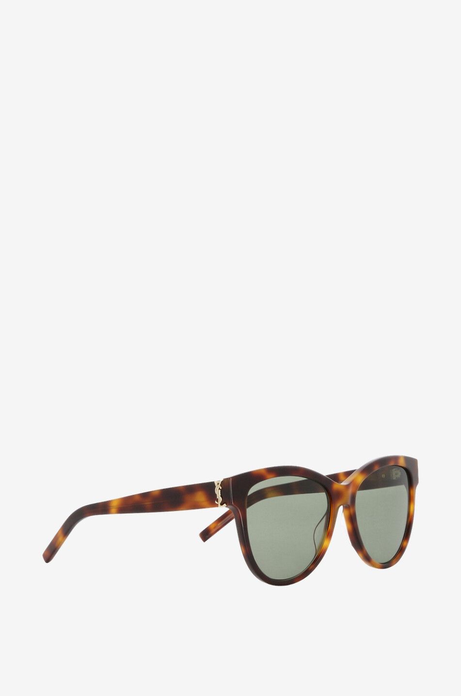 SAINT LAURENT PARIS SL M107 round tortoise effect sunglasses Women BROWN 2