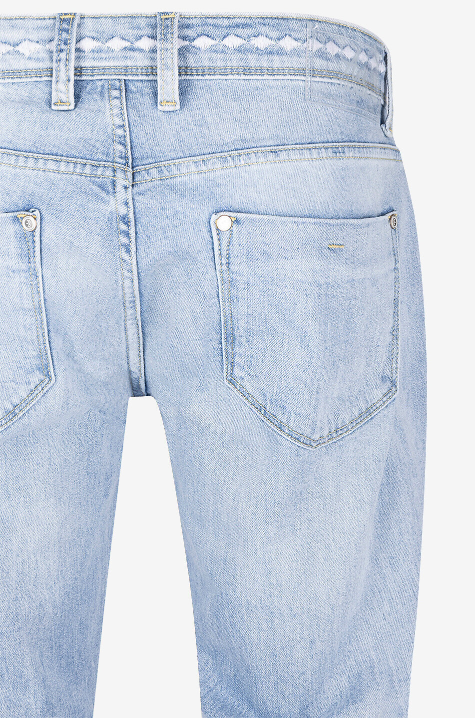 ACE DENIM Jean slim brodé losanges Extra Stone Homme BLEU FONCE 3
