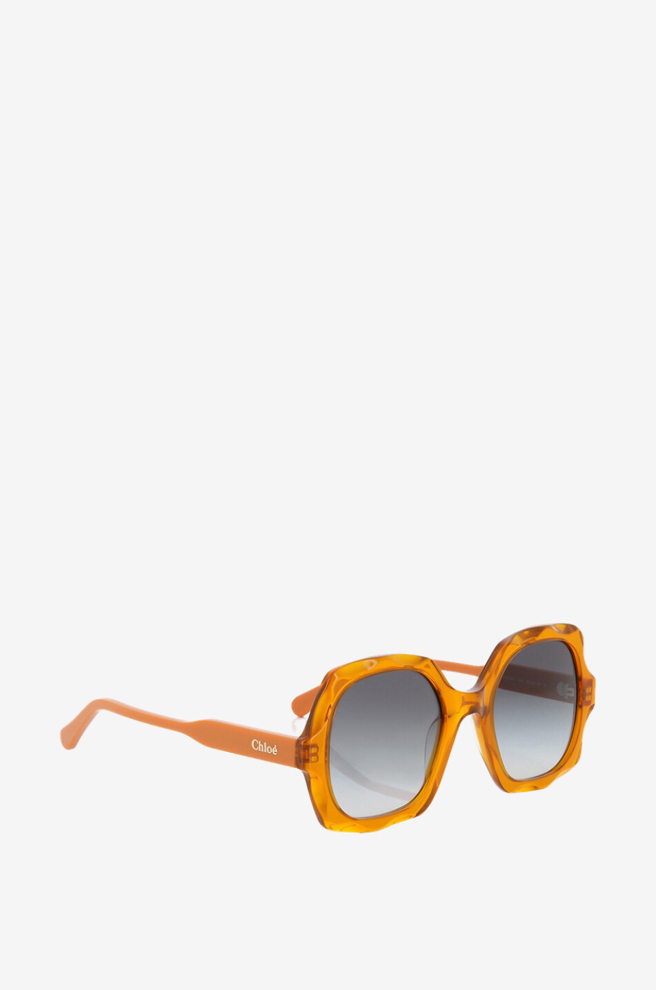 CHLOE Olivia square sunglasses with scallop details Women ORANGE 2