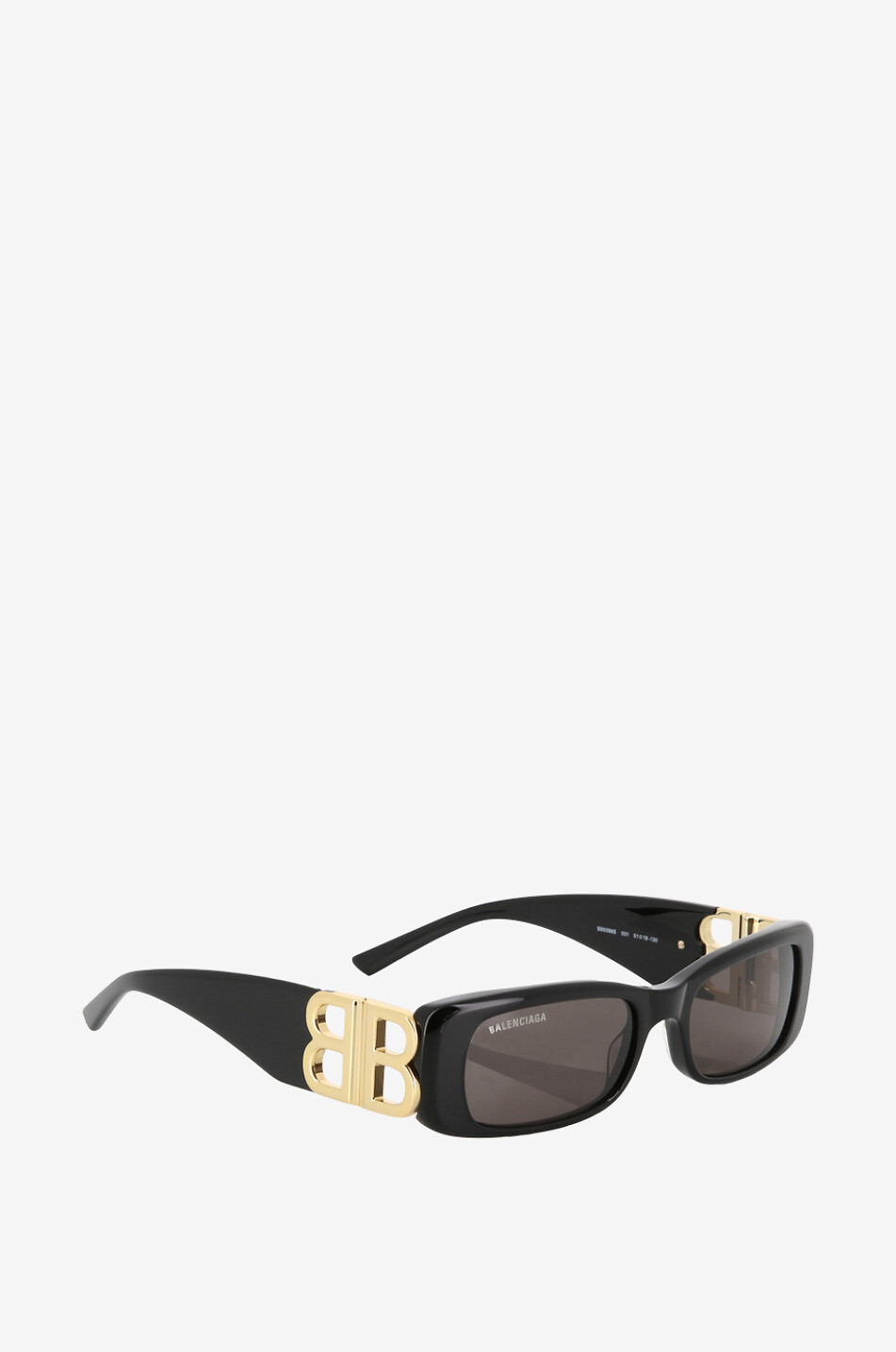 BALENCIAGA Dynasty rectangular sunglasses Women BLACK 2