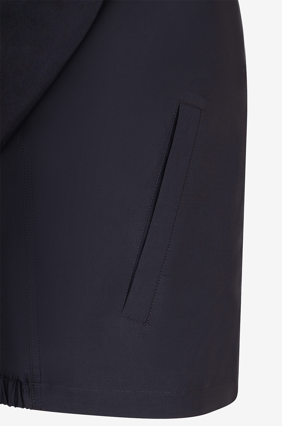 LEMAIRE Veste légère courte en coton et soie Shirt Blouson Homme NOIR 7