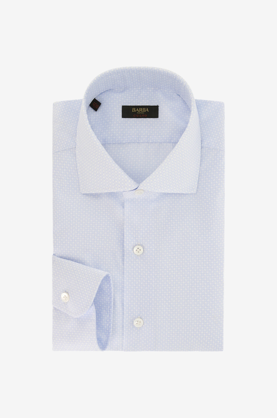 Langarm-Hemd aus Baumwolle mit Rautenmotiv Culto