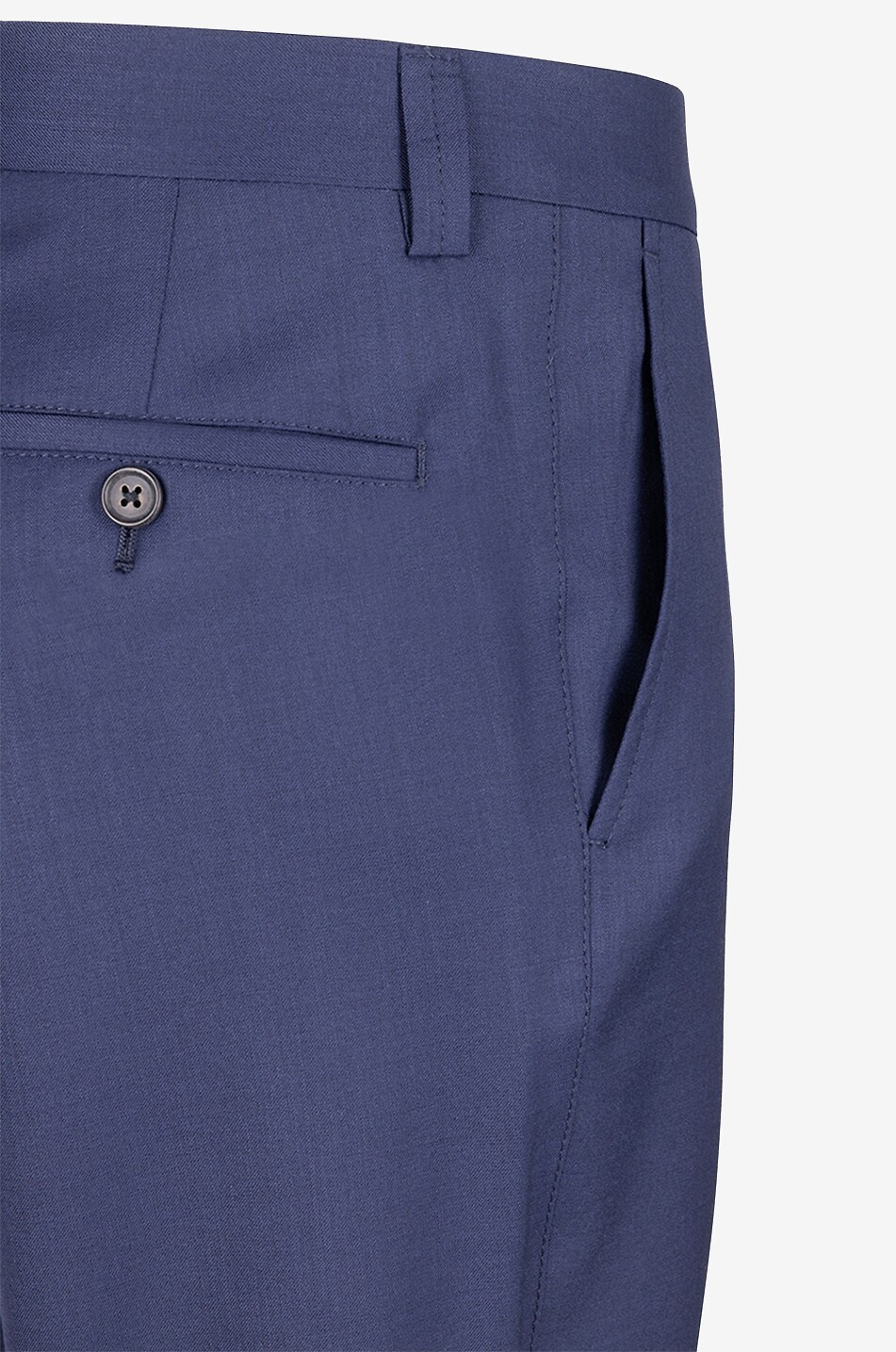 Gerade Hose aus Woll- und Seidentwill Sportswear