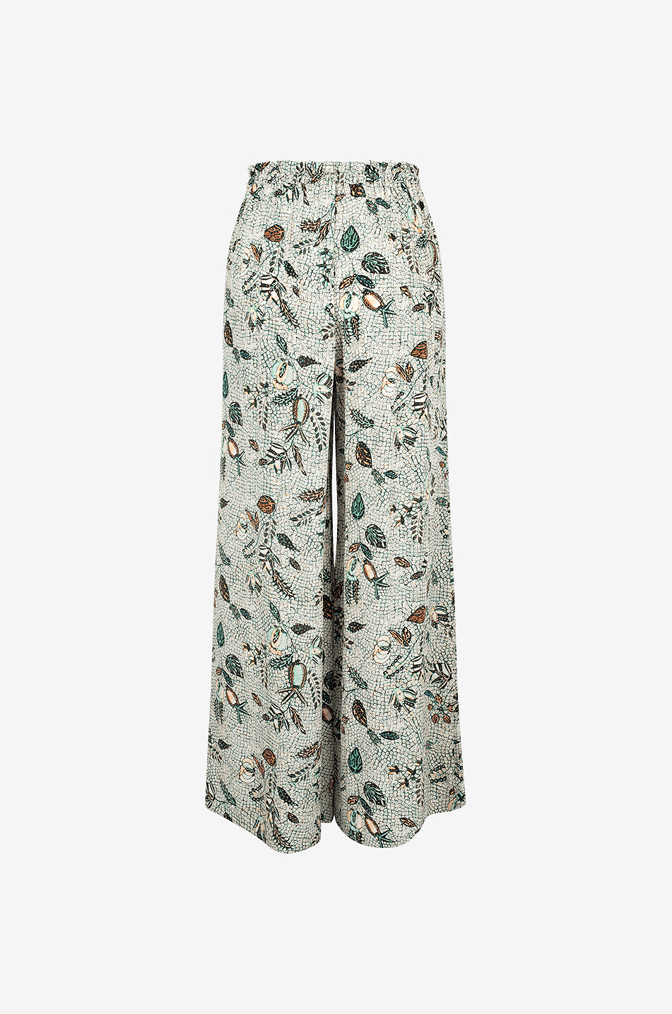 ULLA JOHNSON Weite Hose mit Pflanzenmotiven Sawyer Damen HELLGRÜN 2