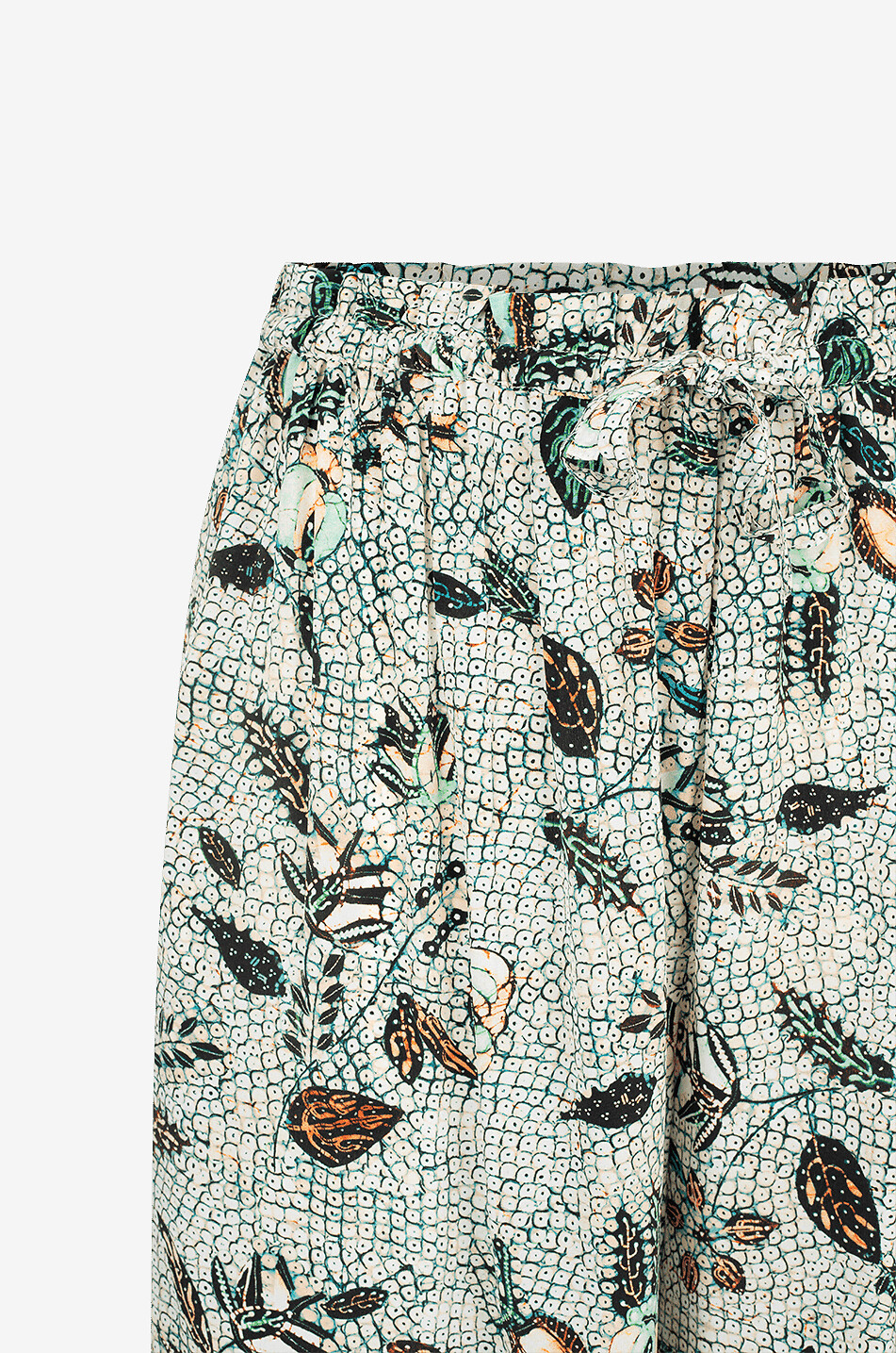 ULLA JOHNSON Weite Hose mit Pflanzenmotiven Sawyer Damen HELLGRÜN 3
