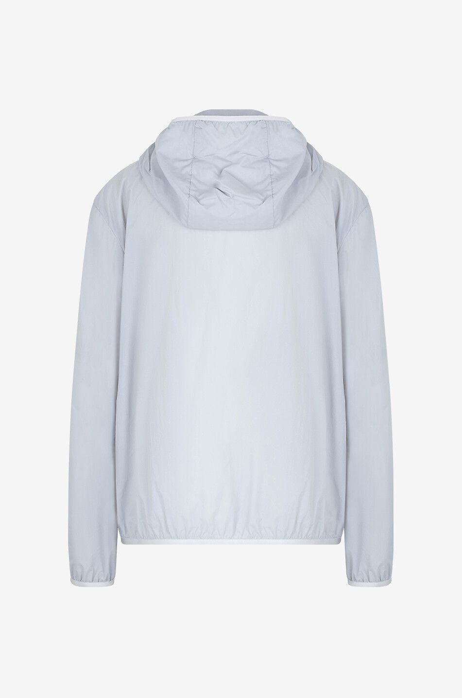MONCLER Fegeo technical poplin windbreaker jacket Women LIGHT GREY 2