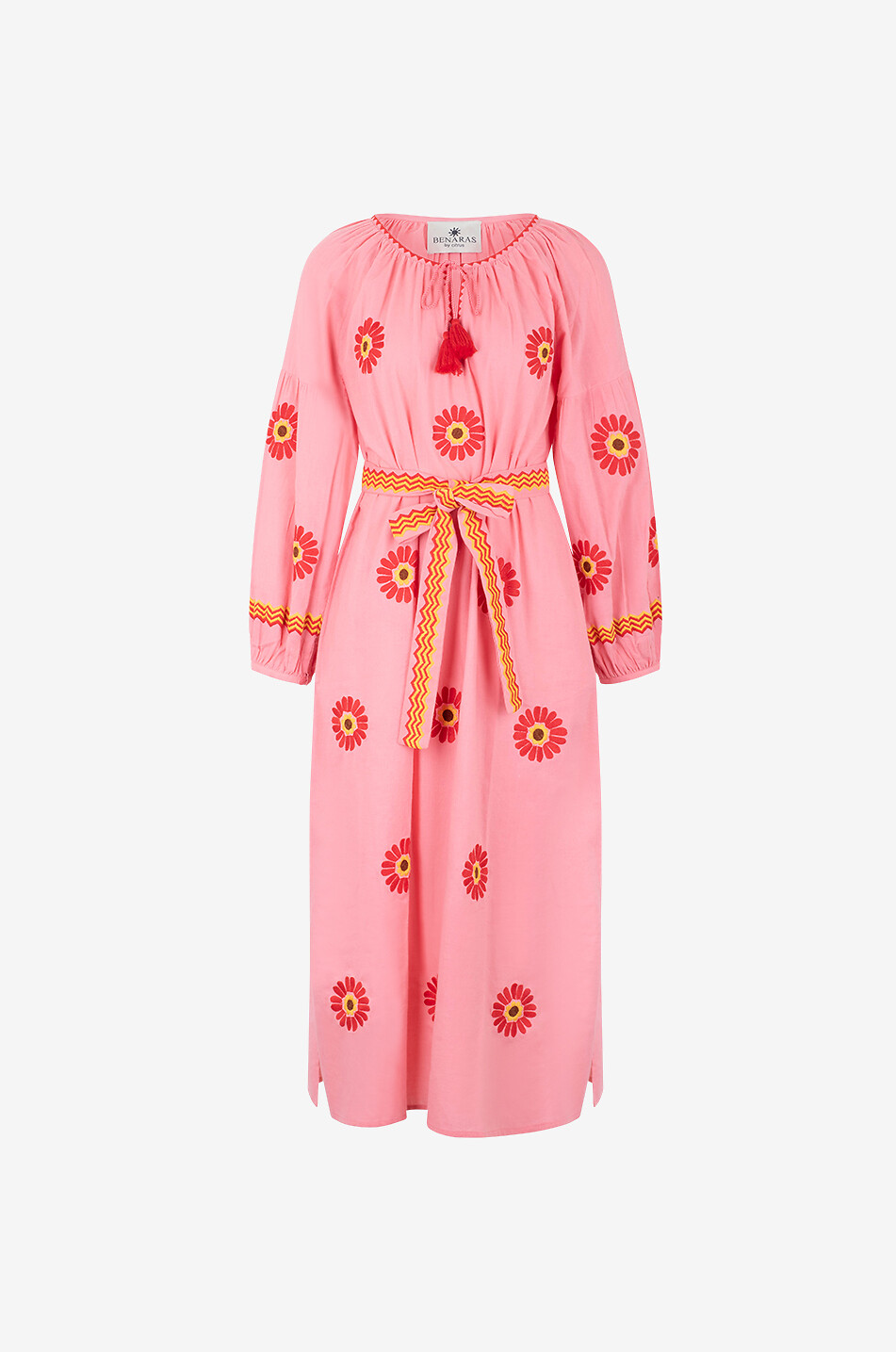 Langer blütenbestickter Kaftan Malorica Veronica