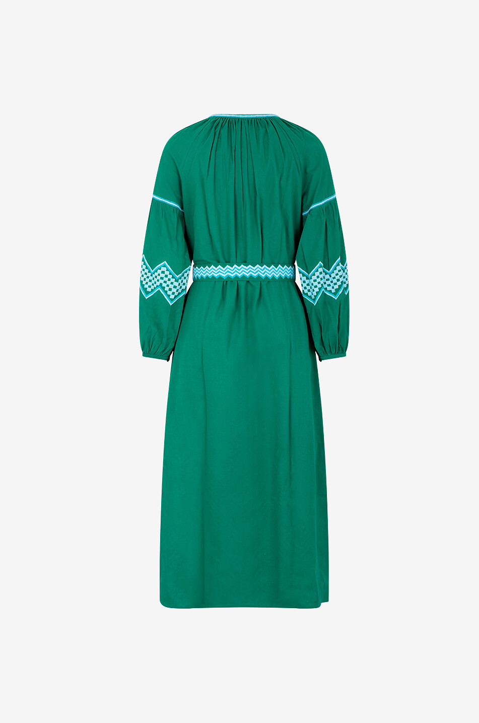 BENARAS BY CITRUS Rio Veronica long embroidered caftan Women GREEN 2